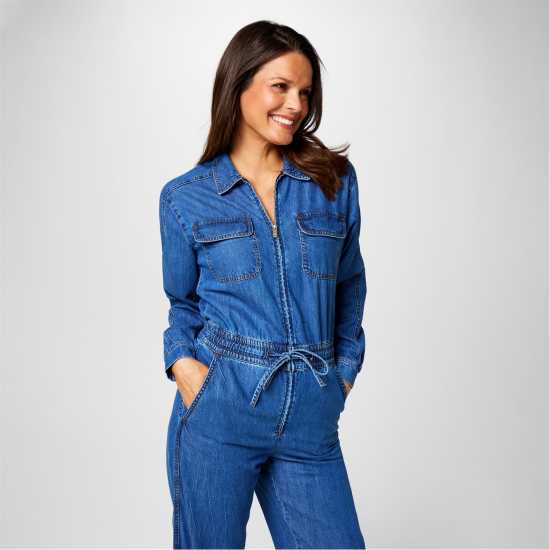 Дамски поли и рокли Biba Denim Jumpsuit Biba Denim Jumpsuit Дамски поли и рокли