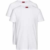 Hugo Boss Мъжка Риза Hugo  2 Pack Tshirt Mens White 100 Мъжки пижами