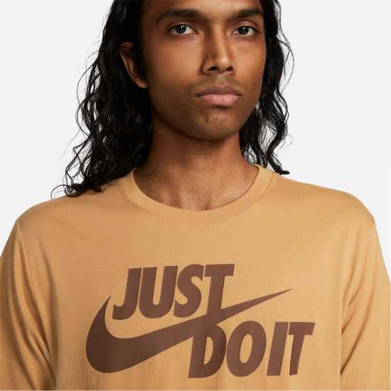 Nike Мъжка Риза Swoosh T-Shirt Mens  Мъжко облекло за едри хора
