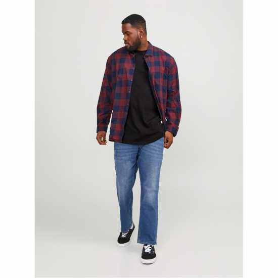 Мъжка Риза Jack And Jones Jack+ Noa T-Shirt Mens Plus Size Черно 