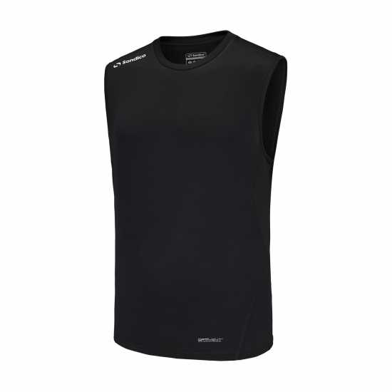 Футболни тренировъчни горнища Sondico Base Cre Vest Mens Черно Sondico Base Cre Vest Mens Черно Футболни тренировъчни горнища