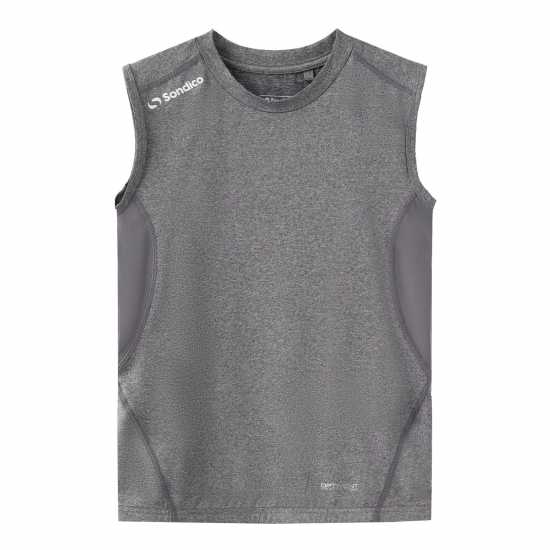 Детски потници Sondico Base Cre Vest Junior Boys Сив марл Sondico Base Cre Vest Junior Boys Сив марл Детски потници