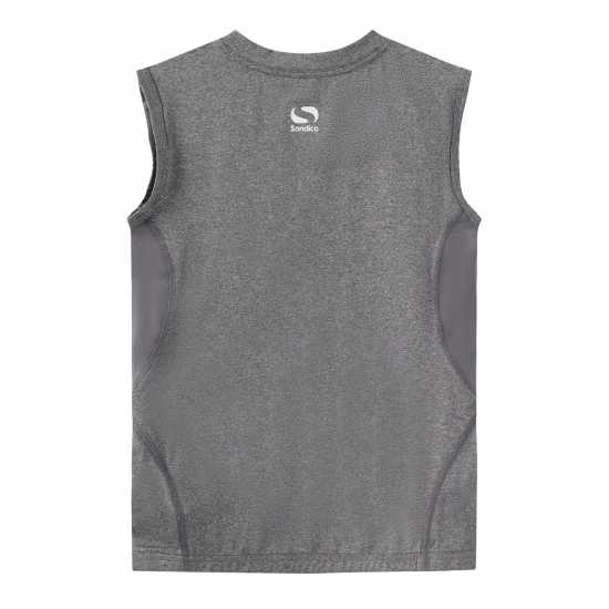 Детски потници Sondico Base Cre Vest Junior Boys Сив марл Sondico Base Cre Vest Junior Boys Сив марл Детски потници