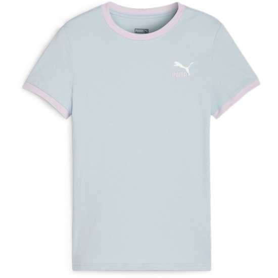 Puma Тениска С Лого Classics Match Point Logo Tee G T-Shirt Girls Blue-Turquoi Детски тениски и фланелки