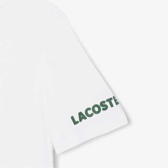 Lacoste Men's Printed Cotton Lounge Short Sleeve Pyjama Top  