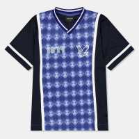 Lyle And Scott Argyle Regular Fit T-Shirt X578 Сега Син 