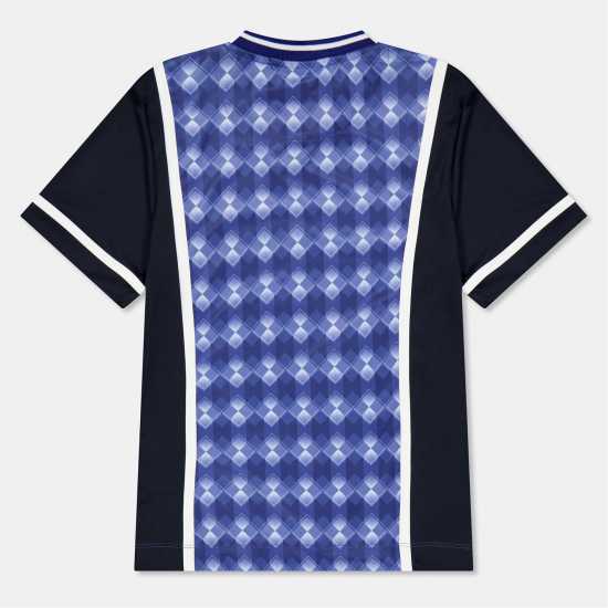 Lyle And Scott Argyle Regular Fit T-Shirt X578 Сега Син 