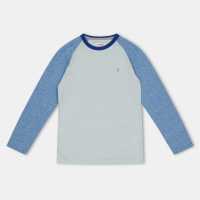 Farah Injection Slub Ringer Ls Tee Juniors Синьо 
