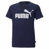 Puma Тениска Essentials Logo T Shirt Navy/White Детски тениски и фланелки