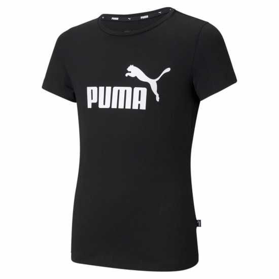 Puma Тениска Момичета No1 Logo Qt Tee Junior Girls Black/White Детски тениски и фланелки