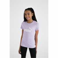 Puma Тениска Момичета No1 Logo Qt Tee Junior Girls Vivid Violet Детски тениски и фланелки