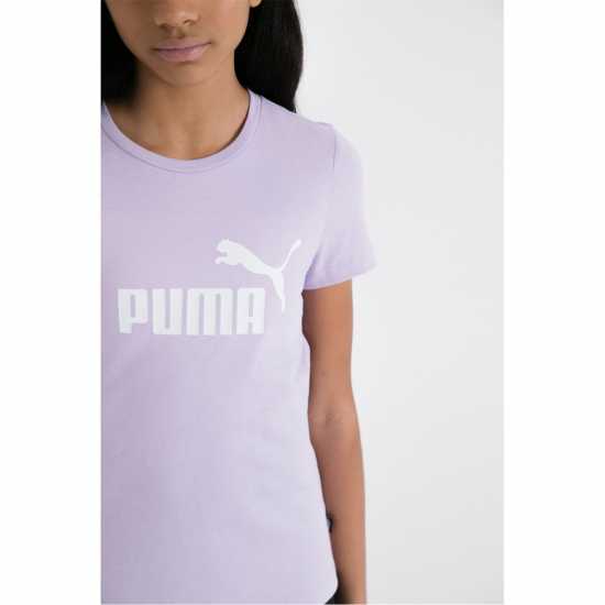 Puma Тениска Момичета No1 Logo Qt Tee Junior Girls Vivid Violet Детски тениски и фланелки