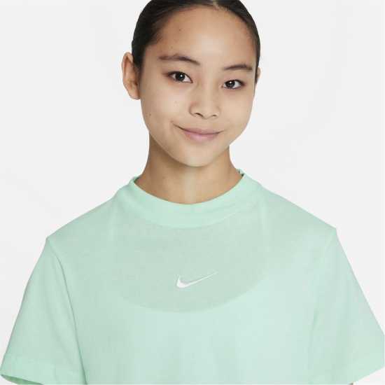 Nike Sportswear Big Kids' (Girls') T-Shirt Mint Foam Детски тениски и фланелки