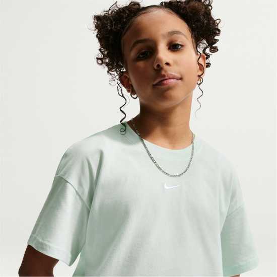 Nike Sportswear Big Kids' (Girls') T-Shirt Barely Green Nike Sportswear Big Kids' (Girls') T-Shirt Barely Green
