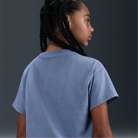 Nike Sportswear Big Kids' (Girls') T-Shirt Индиго Nike Sportswear Big Kids' (Girls') T-Shirt Индиго