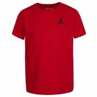 Тениска Момчета Air Jordan T Shirt Junior Boys Тренировъчен червен Детски тениски и фланелки