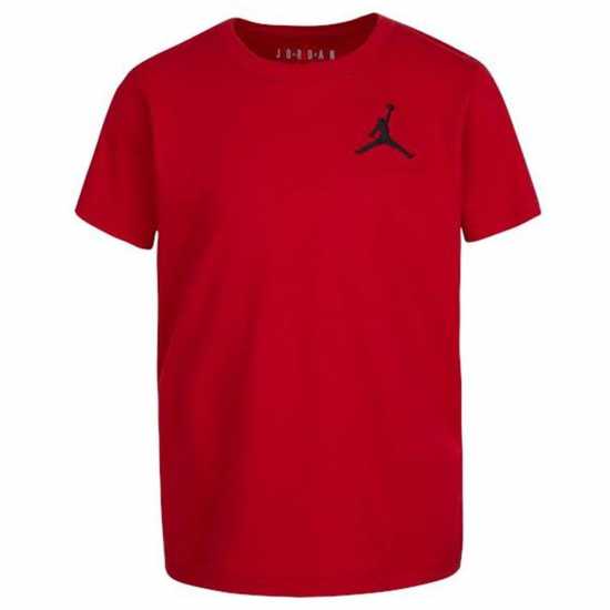 Тениска Момчета Air Jordan T Shirt Junior Boys Тренировъчен червен Детски тениски и фланелки