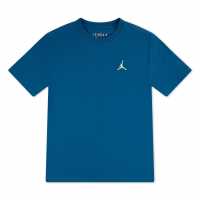 Тениска Момчета Air Jordan Jm T Shirt Junior Boys Green Abyss 