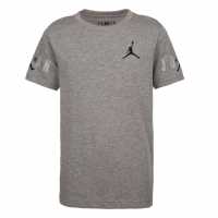 Тениска Момчета С Щампа Air Jordan Longline Graphic T Shirt Junior Boys Crbn HBRSleeves Детски тениски и фланелки