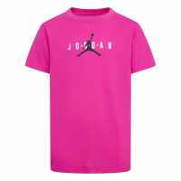 Тениска Момчета С Щампа Air Jordan Longline Graphic T Shirt Junior Boys Лазерна фуксия Детски тениски и фланелки