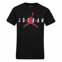 Тениска Момчета С Щампа Air Jordan Longline Graphic T Shirt Junior Boys Black JDBbrand Детски тениски и фланелки