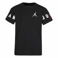 Тениска Момчета С Щампа Air Jordan Longline Graphic T Shirt Junior Boys Black HBRSleeve Детски тениски и фланелки