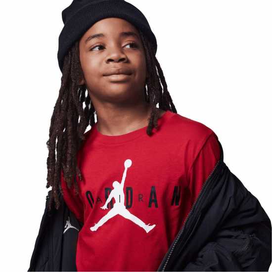 Детски тениски и фланелки Тениска Момчета С Щампа Air Jordan Longline Graphic T Shirt Junior Boys Червено Тениска Момчета С Щампа Air Jordan Longline Graphic T Shirt Junior Boys Червено Детски тениски и фланелки