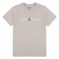 Тениска Момчета С Щампа Air Jordan Longline Graphic T Shirt Junior Boys Светло Оревуд