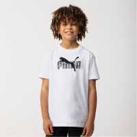 Puma Essentials Graphic Regular Fit T-Shirt Бял No1 