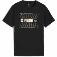 Puma Essentials Graphic Regular Fit T-Shirt Черно 