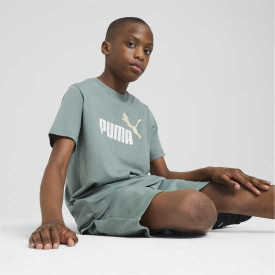 Puma Essentials Graphic Regular Fit T-Shirt Зелена Луна 