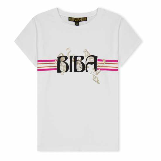 Biba Тениска Junior Girls  Logo T Shirt Животни печати Детски тениски и фланелки