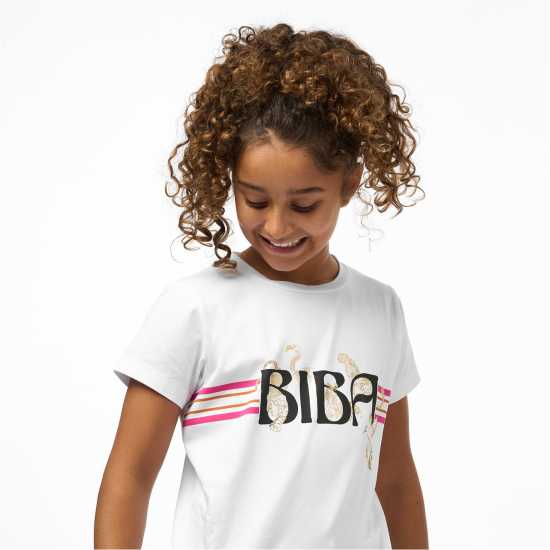 Biba Тениска Junior Girls  Logo T Shirt Животни печати Детски тениски и фланелки