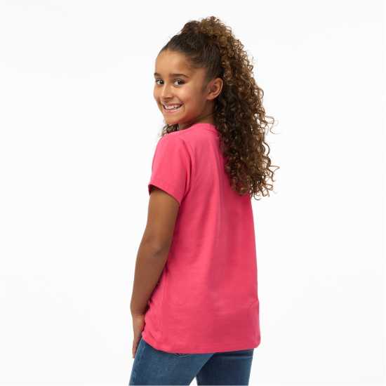 Детски тениски и фланелки Biba Тениска Junior Girls Logo T Shirt Розово Biba Тениска Junior Girls Logo T Shirt Розово Детски тениски и фланелки