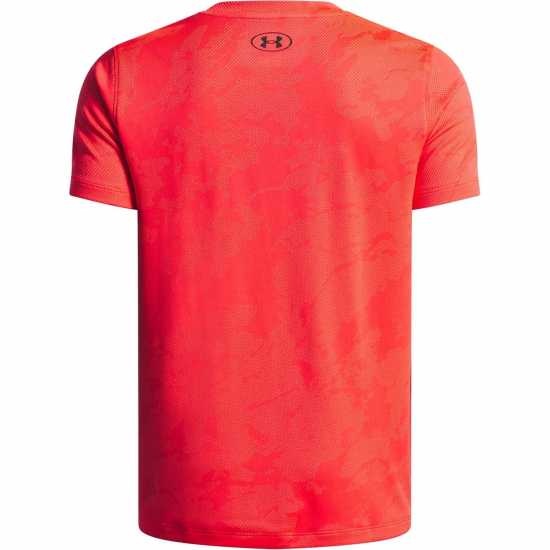 Детски къси панталони Under Armour Vent Jacquard Short Sleeve T-Shirt Childrens Racer Red Under Armour Vent Jacquard Short Sleeve T-Shirt Childrens Racer Red Детски къси панталони