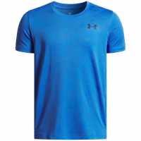 Детски къси панталони Under Armour Vent Jacquard Short Sleeve T-Shirt Childrens Blue Atlantis Under Armour Vent Jacquard Short Sleeve T-Shirt Childrens Blue Atlantis Детски къси панталони