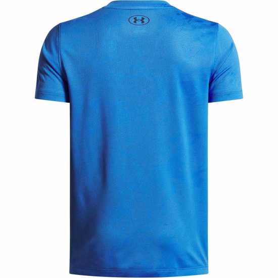 Under Armour Vent Jacquard Short Sleeve T-Shirt Childrens Blue Atlantis Детски къси панталони