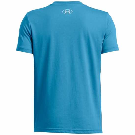 Under Armour Vent Jacquard Short Sleeve T-Shirt Childrens Синьо Under Armour Vent Jacquard Short Sleeve T-Shirt Childrens Синьо