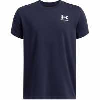 Under Armour Taped Short Sleeve Tee Juniors Морско синьо/Бяло Детски тениски и фланелки