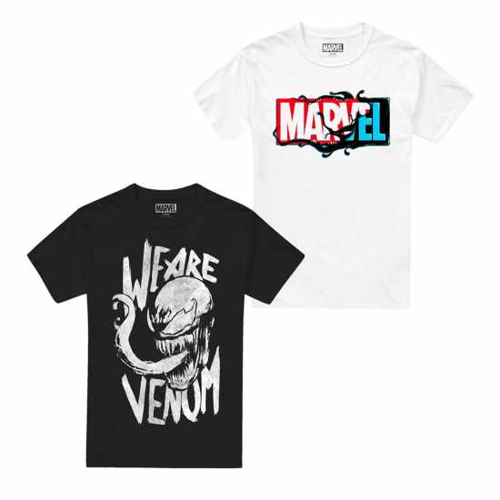 Marvel Comics Mens 2 Pack T-Shirts Яд Marvel Comics Mens 2 Pack T-Shirts Яд