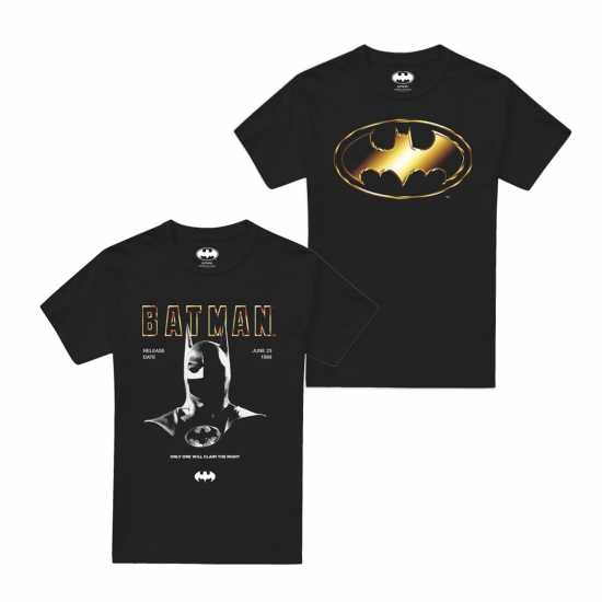 Dc Comics Comics Tees 2Pk Лого на Батман Мъжки стоки с герои