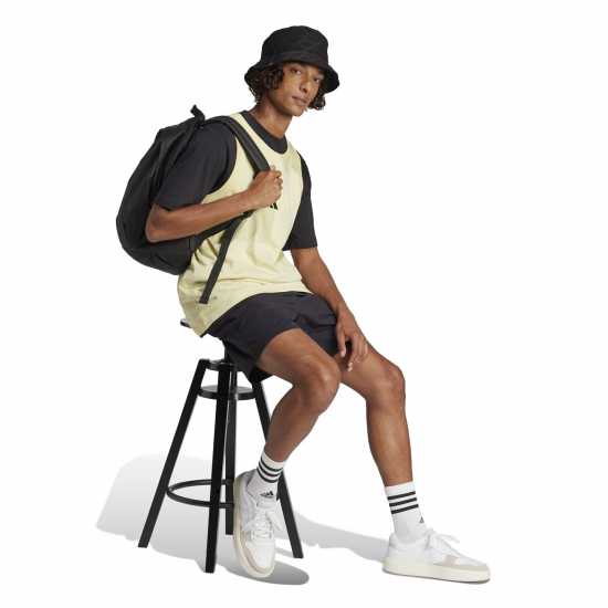 Adidas Мъжки Потник Essentials Small Logo Tank Top Mens Жълто/Черно Adidas Мъжки Потник Essentials Small Logo Tank Top Mens Жълто/Черно