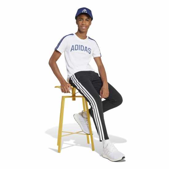 Детски тениски и фланелки Adidas Collegiate Graphic T-Shirt Kids White Adidas Collegiate Graphic T-Shirt Kids White Детски тениски и фланелки