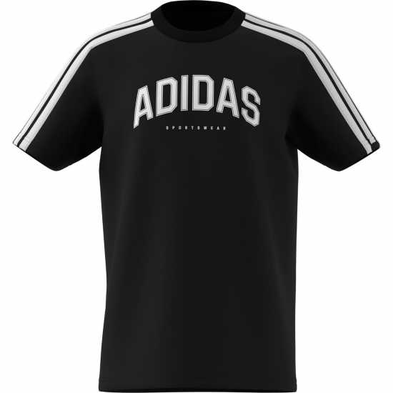 Детски тениски и фланелки Adidas Collegiate Graphic T-Shirt Kids Черно Adidas Collegiate Graphic T-Shirt Kids Черно Детски тениски и фланелки