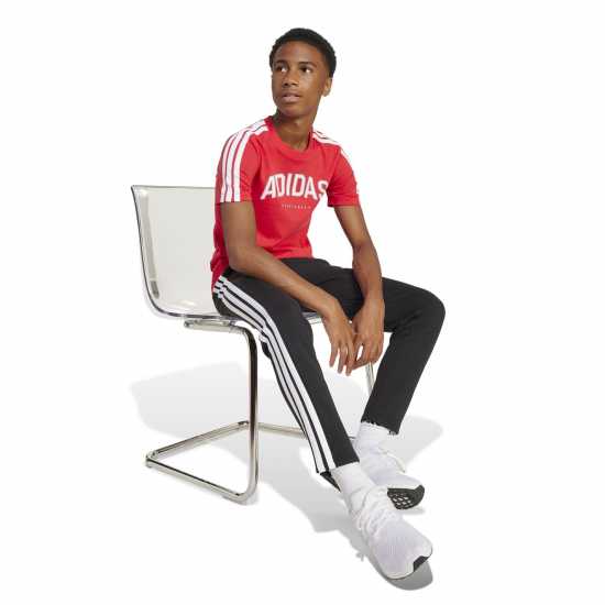 Детски тениски и фланелки Adidas Collegiate Graphic T-Shirt Kids Червено Adidas Collegiate Graphic T-Shirt Kids Червено Детски тениски и фланелки