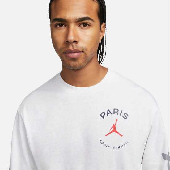 Nike Мъжка Блуза Air Jordan Paris Saint Germain Long Sleeve T Shirt Mens  Мъжки ризи