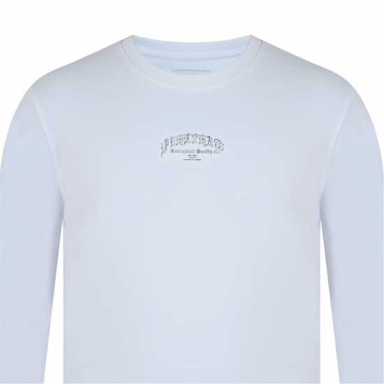 Firetrap Long-Sleeve Graphic T-Shirt Бяло Firetrap Long-Sleeve Graphic T-Shirt Бяло