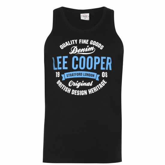 Lee Cooper Cooper Logo Vest Black Мъжки ризи