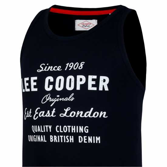Lee Cooper Cooper Logo Vest Black Мъжки ризи