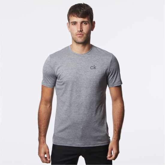 Calvin Klein Golf Newport Tee Mens Silver 